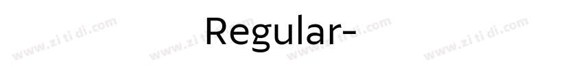 胡晓波谷云狂楷 Regular字体转换